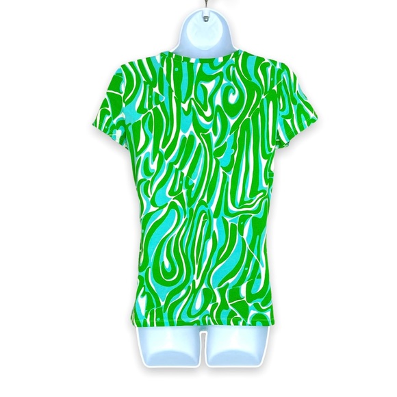 Lilly Pulitzer Finders Keepers Karrie Crew Neck Tee Size Small - Picture 3 of 6